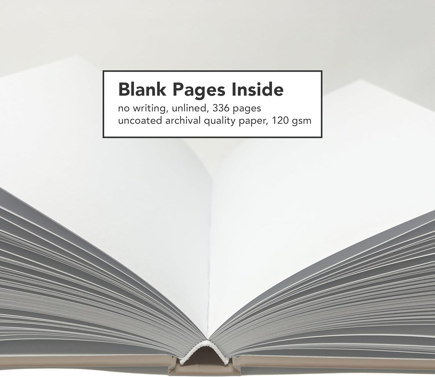 CovoBook™ Blank Hardcover | Premium Sketchbook Journal Guest Book | Photo Prop Home Decor (Black, Size 9)