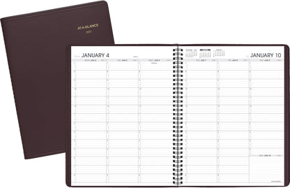 AT-A-GLANCE 2026 Appointment Book Planner, Weekly, 8-1/4" x 11", Large, Black (709500526)