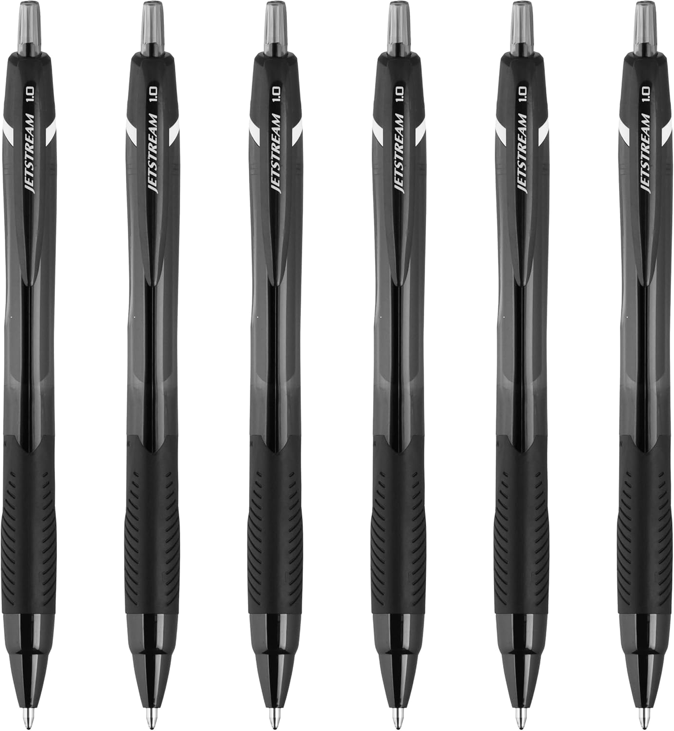 Uni-Ball Jetstream Elements Ballpoint Pen, Medium Point (1.0mm), Blue Ink, 6 Pens