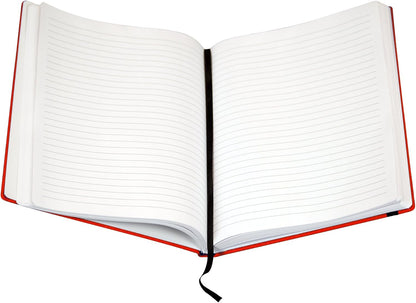 Samsill Large Hardcover Notebook, 240 Lined Notebook Pages, Black, 7.5 x 10 Inch