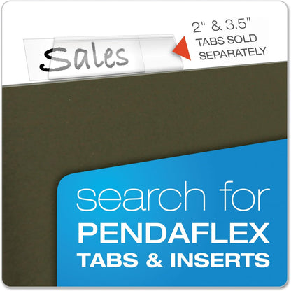 Pendaflex Recycled Hanging Folders, Letter Size, Standard Green, 25/BX (81600), Standard Green - No Tabs