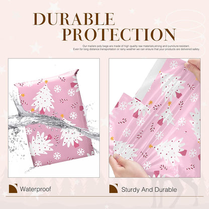 Metronic Cute Poly Mailers 10x13" 50pc Small Shipping Bags, Strong Adhesive Mailers Poly Bags for Business, Waterproof Mailing Envelopes for Packing Shipping Clothes Gifts, Gradient BluePink