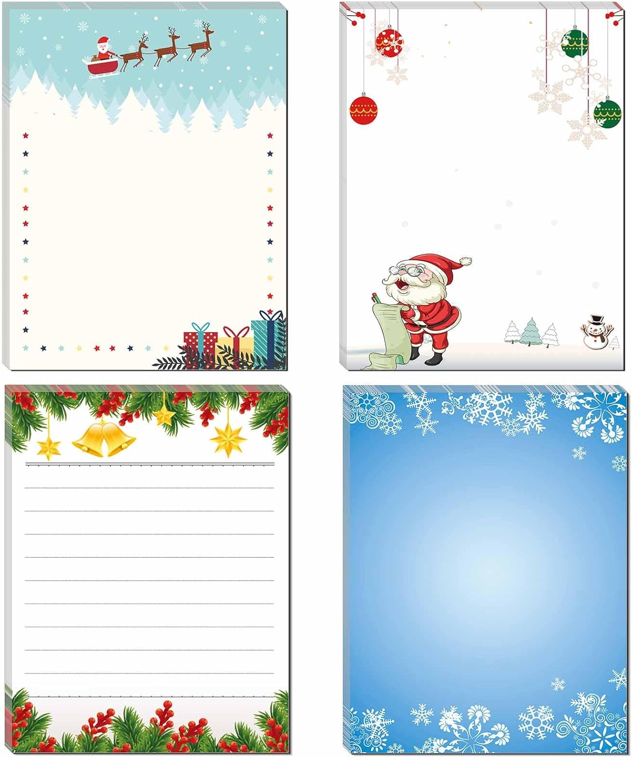 DUGUTUL 4 Funny Novelty Memo Pads,4 x 5.5 in(10x14cm),200 sheets,Coworker Gifts for Women,Funny Notepads for Office,Women Office Note Pad,Perfect Novelty gift for Boss,Coworker,Friend or Family(A)