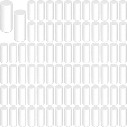 50 Pcs Mechanical Pencil Eraser Refills, White Refill Erasers for Propelling Pencils, Universal Traceless Eraser Replacement for Office Notebook Drafting