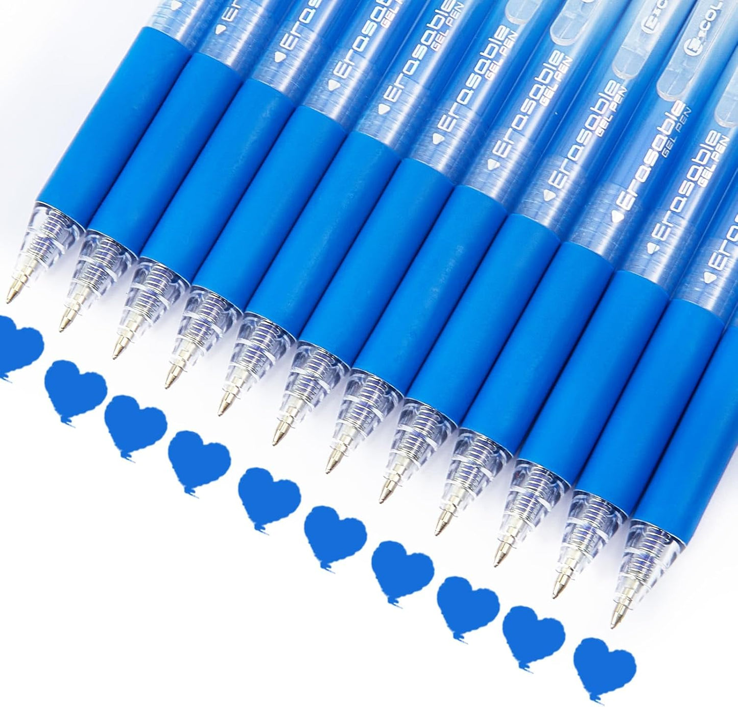 Retractable Erasable Gel Pens Clicker,Fine Point 0.7mm Smooth Writing Pens,Cute Pens For Writing Journaling Taking Notes School Office Home. (12 Colors)