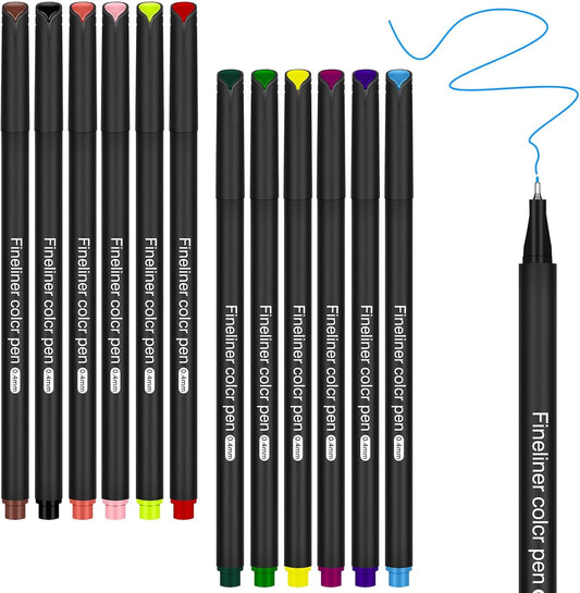 Journal Planner Pens 36 Vibrant Colors, 0.4mm Fine Point Markers for Journaling -Smooth Writing, Ideal for Creative Writing, Bullet Journaling, and Students