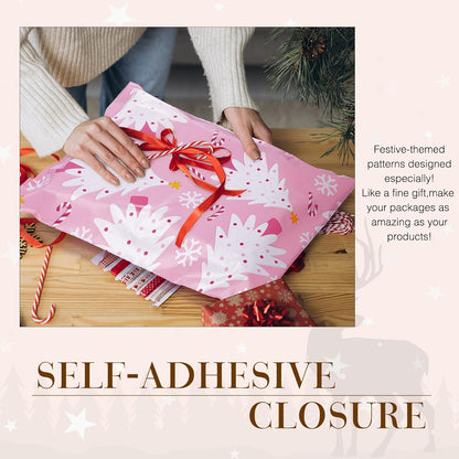 Metronic Cute Poly Mailers 10x13" 50pc Small Shipping Bags, Strong Adhesive Mailers Poly Bags for Business, Waterproof Mailing Envelopes for Packing Shipping Clothes Gifts, Gradient BluePink