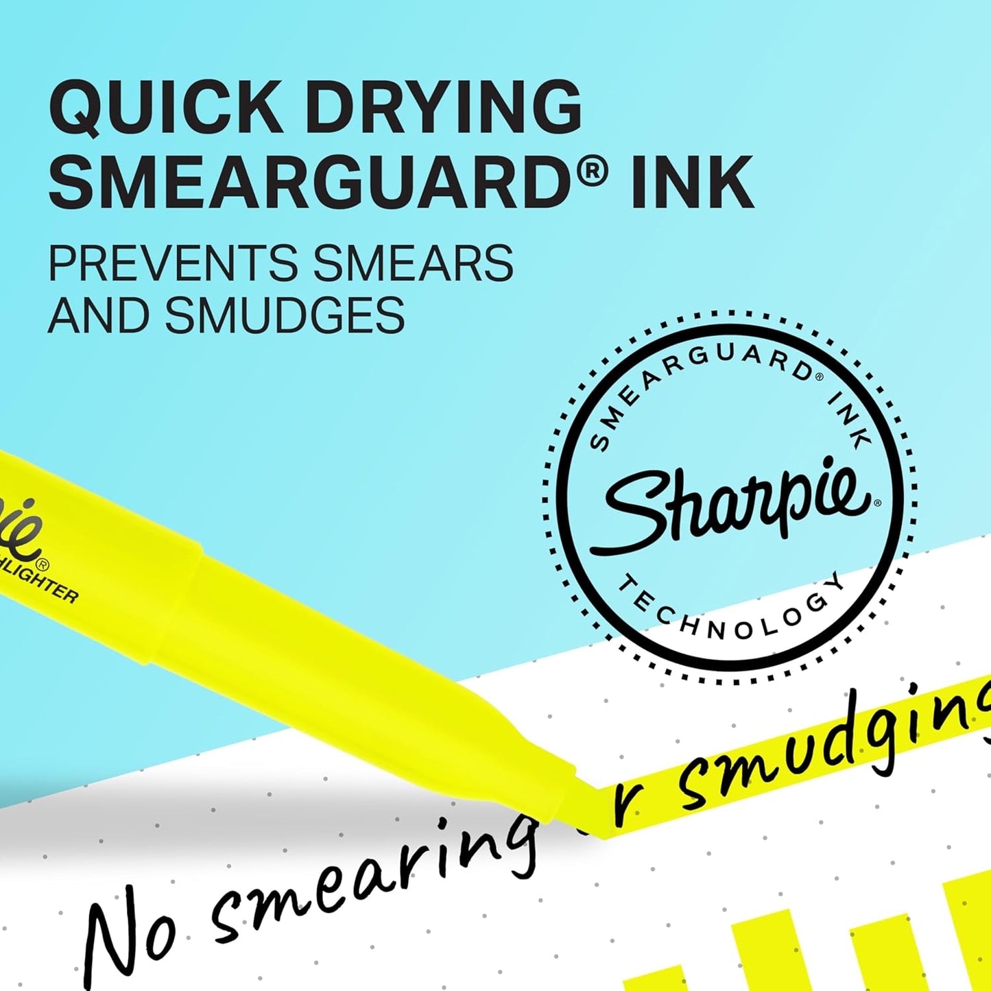 Sharpie Accent Pocket-Style Highlighters, 2 Fluorescent Yellow Highlighters (27162PP)