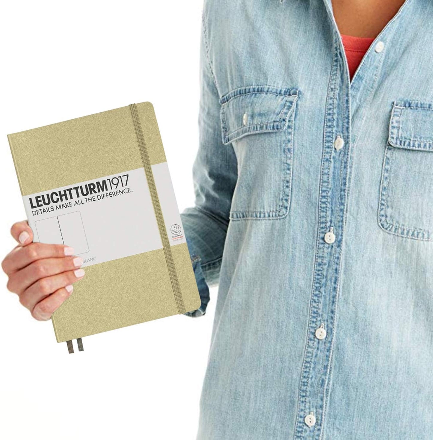 LEUCHTTURM1917 - Notebook Hardcover Medium A5-251 Numbered Pages for Writing and Journaling (Navy, Ruled)