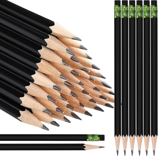 TecUnite 120 Pcs #2 HB Pencils with Eraser No 2 Unsharpened Wooden Hexagonal Pencils for Adults Gifts for School Exam art Learning Office Sketching(Rainbow Colors)
