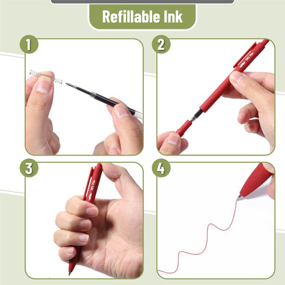 Mr. Pen- Retractable Gel Pens, 12 Pack, Colorful Ink, Fine Point 0.7mm, Fast Dry, Smooth Writing, Cute Pens for Drawing, Writing Planner and School Supplies