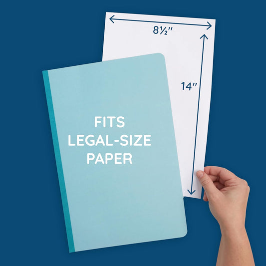30 Legal Size Classification Folders, 2 Divider 2 Inch Tyvek Expansions, Durable 2 Prongs Designed to Organize Standard Law Client Files, Office Reports, 30 Legal Folders, Light Blue