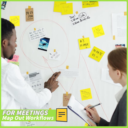 100 Pack Sticky Notes Bulk 3 x 3 in Self-Stick Note Pads Colorful Posted Note in 20 Colors Adhesive Paper Memo 50 Sheets/Pad Easy to Post for Office Home School Meetings Notebook Wall Door Window