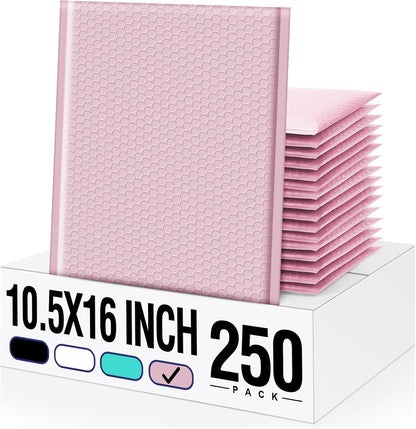 Fuxury Bubble Mailers 10.5x16 Inch 40 Pack Self Seal Padded Envelopes Waterproof Mailing Envelopes Bubble Padded Cushioning Padded Mailers Bubble Bags for Packaging Small Business Large #5 Black
