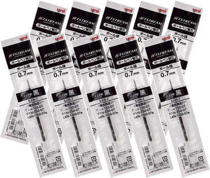 Uni-ball Jetstream Fine Point Roller Ball Pens Refills for Standard Pen Type -0.7mm-black Ink-value Set of 10