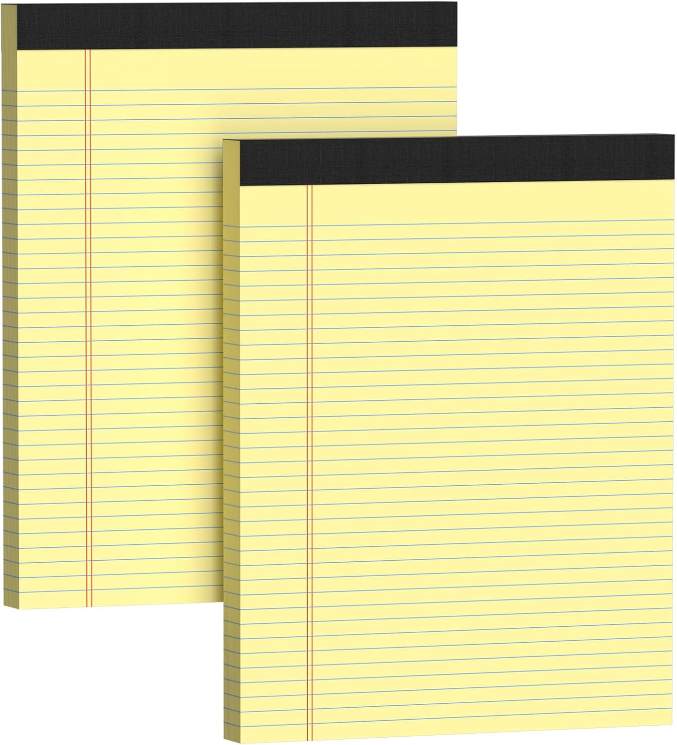 Legal Pads 8.5 X11, Narrow Ruled Notepads, 2 Pack, 50 Sheet/Pad, White Legal Pads, Tear Off Notepad, Perforated Writing Pad, Notebook Paper College Ruled, Notepads for Office Home School, Notepad