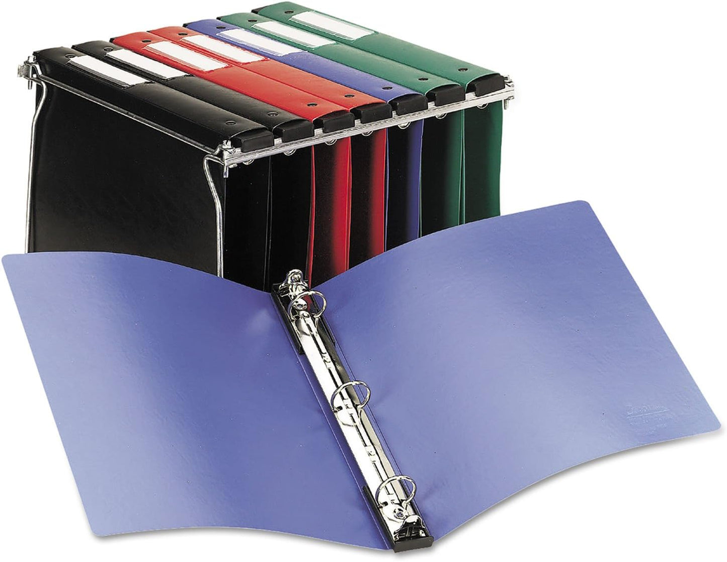 Avery Hanging Storage 3 Ring Binder, 1 Inch Round Rings, 1 Black Binder (14801)