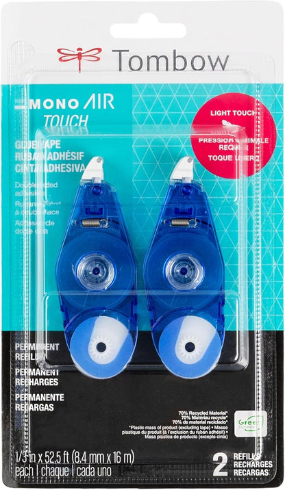 Tombow Mono Air Touch Adhesive, Refill 2-Pack