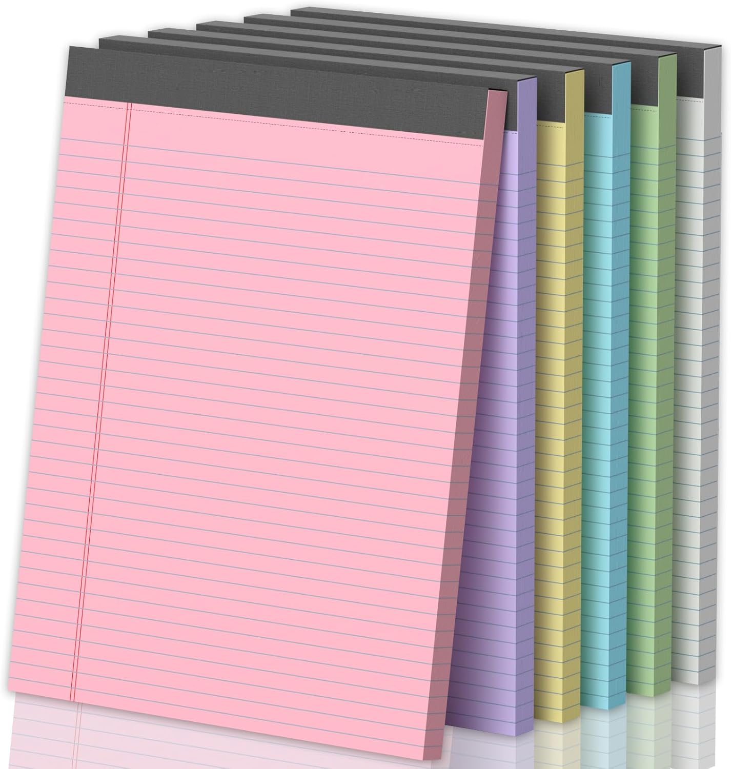 Legal Pads 8.5 X11, Narrow Ruled Notepads, 2 Pack, 50 Sheet/Pad, White Legal Pads, Tear Off Notepad, Perforated Writing Pad, Notebook Paper College Ruled, Notepads for Office Home School, Notepad