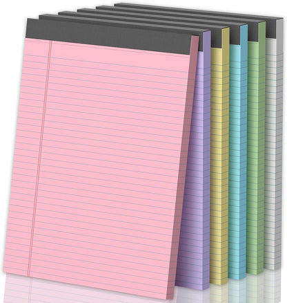 Legal Pads 8.5 X11, Narrow Ruled Notepads, 2 Pack, 50 Sheet/Pad, White Legal Pads, Tear Off Notepad, Perforated Writing Pad, Notebook Paper College Ruled, Notepads for Office Home School, Notepad