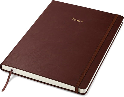 Wykeham's Executive Notebook – 8.5" x 12" – Customization Available (Personalized Black – Lined)