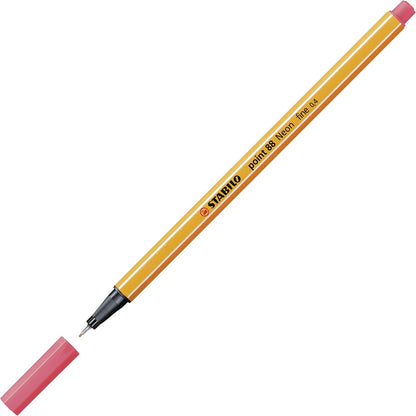 Fineliner - STABILO Point 88 - Pack of 10 - Red
