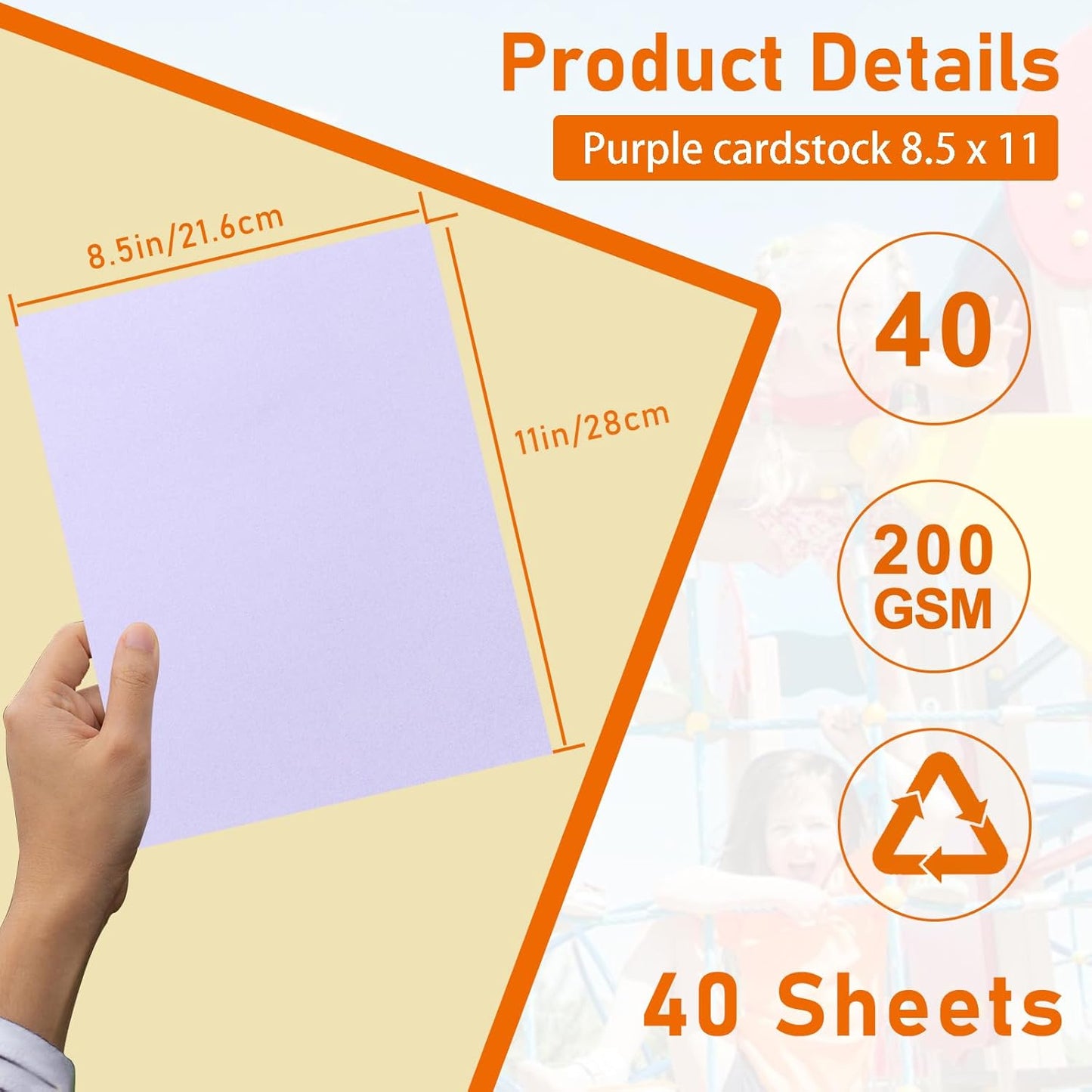 Guakicae 40 Sheets Sage Green Cardstock 8.5 x 11 Craft Paper, 200gsm/75lb Premium Card Stock Craft Paper for DIY Card Making, Wedding Invitations, Thank You Cards, Menus, Birthday Party