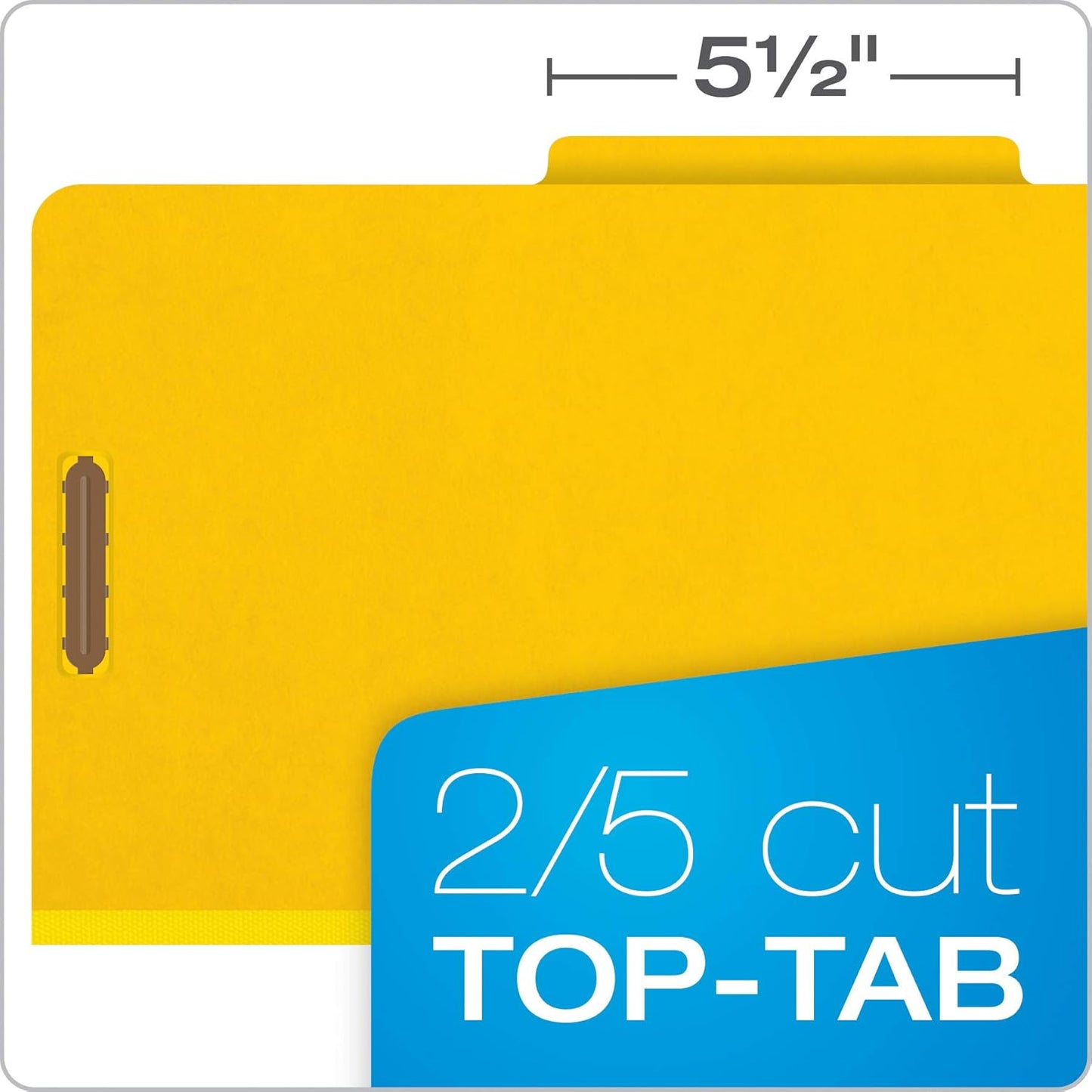 Pendaflex Recycled Classification File Folders, 3 Dividers, 2" Embedded Fasteners, 2/5 Tab Cut, Legal Size, Dark Blue, Box of 10 (29096)