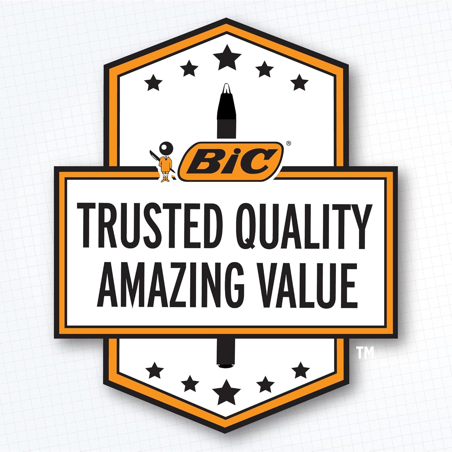 BIC Cristal Xtra Smooth Ballpoint Pen, Medium Point (1.0mm), Black, For Everyday Writing Activities, 10-Count