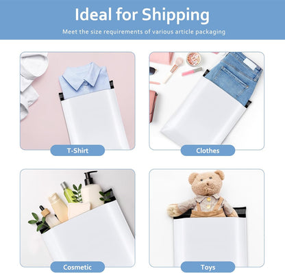 Metronic Poly Mailers 10x13 300 Pcs, Small Shipping Bags for Clothes, Shipping Envelopes for Small Business, Strong Adhensive Mailing Bags, Haze Blue