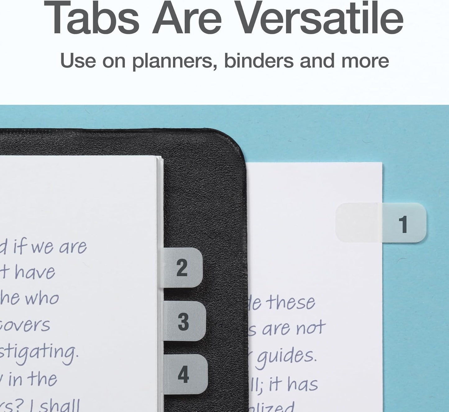 Redi-Tag Daily Adhesive Tabs, Preprinted Daily Tab, 12 Sets of 1-31 plus withBonus Blank Tabs, 7/17" x 1", Durable and Customizable Labels with Permanent Adhesive for Planners & Files, White (1006548)