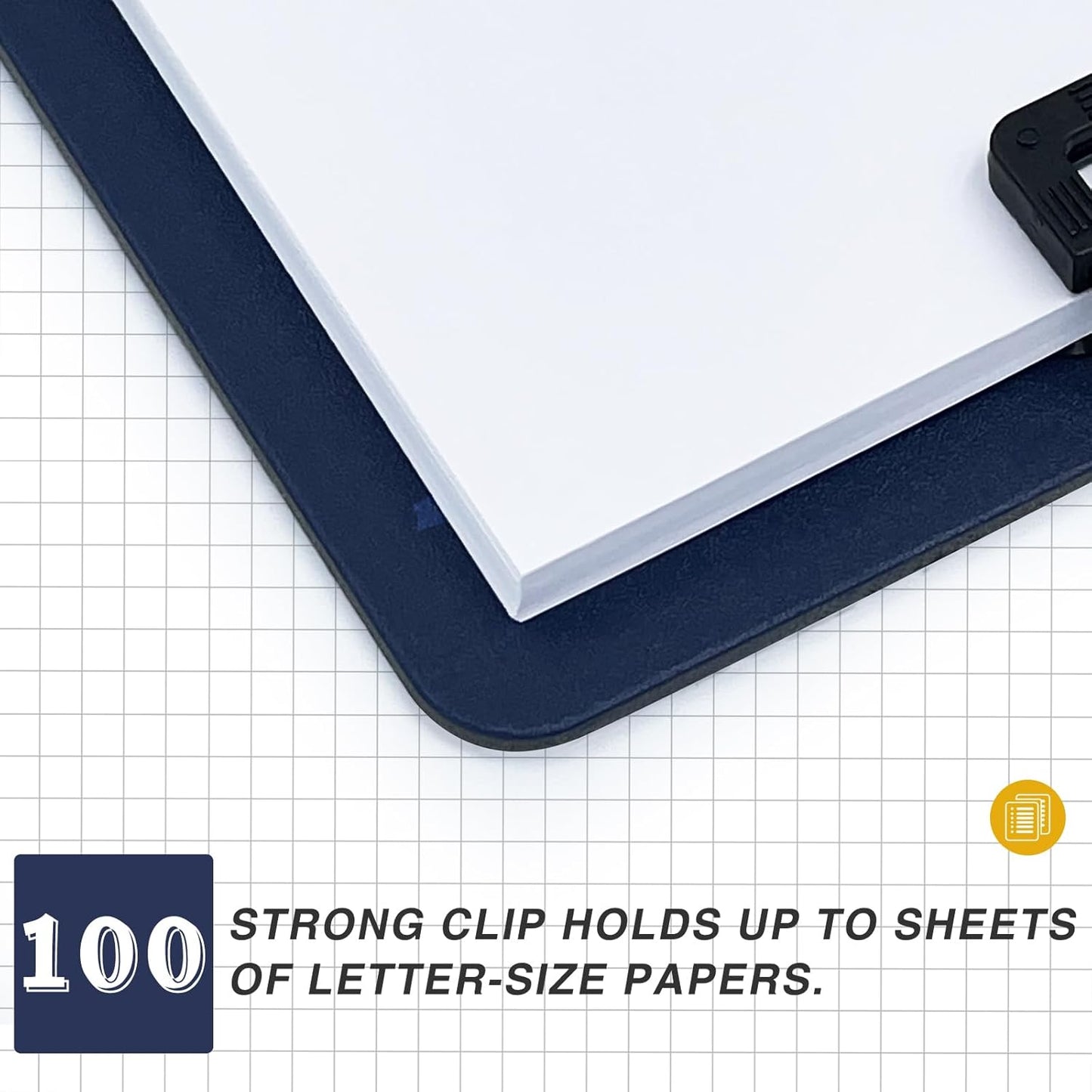 Clipboards 4 Pack Plastic Clipboards Letter Size, Durable Clipboard with Low Profile Metal Clip for Classroom Office Teachers Students Nurses