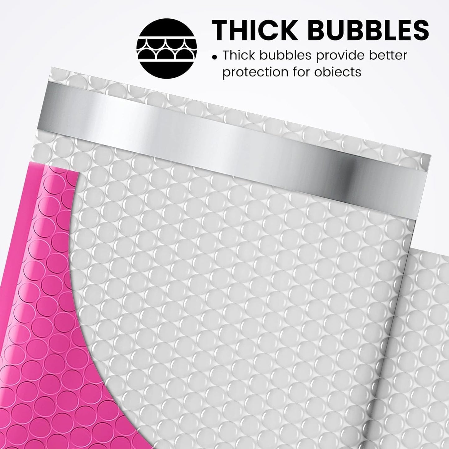 Fuxury Black Bubble Mailers 4x8" 200 Pack Waterproof Padded Envelopes Self Seal Bubble Envelopes Usable Size 4x7" Padded Mailers for Small Business Shipping Envelope Mailers