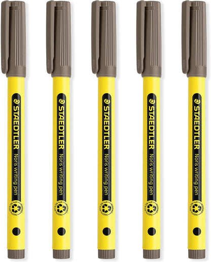 STAEDTLER 307 Noris Writing Pen - Handwriting Pens - 0.6mm Line Width - Ideal for School, Work, Office, etc (Blue)