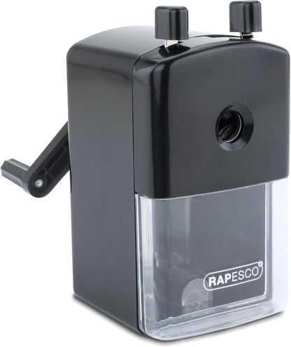 Rapesco 64 Desk Top Pencil Sharpener, Black (R64000B2)