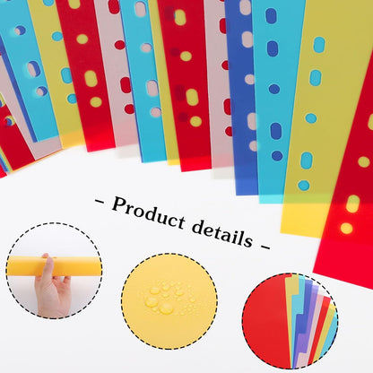 21 Tab A-Z Binder Dividers, 3 Ring Plastic Binder Dividers with Tabs Multicolor Alphabet Dividers for 2/3/4/11 Ring Binders, Letter Size (8.2×11.6 Inch)