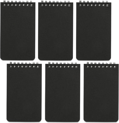 QiCheng 6pack Pocket Notebook Small Notepad Pocket Notepad Small Spiral Notebooks 3X5Inches (6)