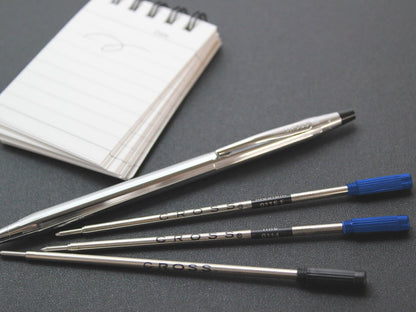 Cross 85112 Refills for Ballpoint Pens, Medium, Blue Ink, 2/Pack