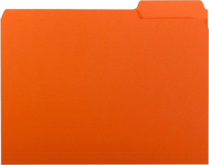 Smead Interior File Folder, 1/3-Cut Tab, Letter Size, Aqua, 100 per Box, Expandable File Folders for Filing Cabinet