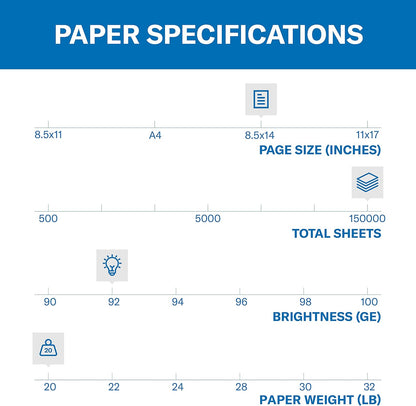 Hammermill Printer Paper, 20 lb Copy Paper, 8.5 x 11-3 Ream (1,500 Sheets) - 92 Bright, Made in the USA