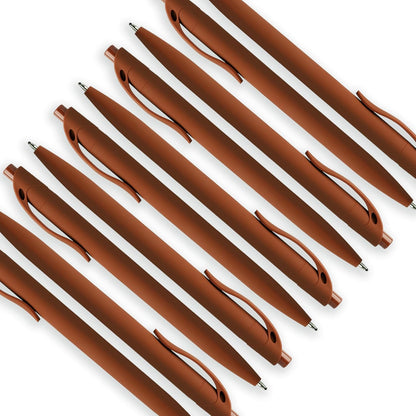 Deegtran 100 Pack No Bleed Black Barrel Click Pens, Wholesale Retractable Ballpoint, Medium Point, Smooth Ink, 1.0MM Black Ink