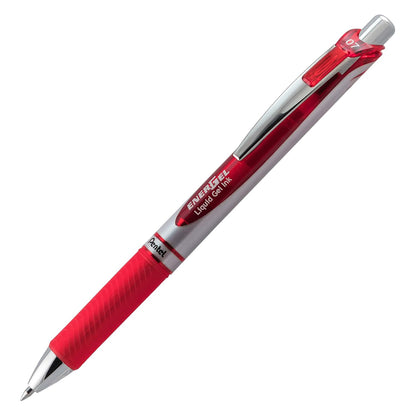 Pentel EnerGel RTX Retractable Liquid Gel Pen, 0.7mm, Medium Line, Assorted Ink, 12-Pk (BL77BP12M2)