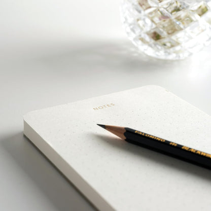 Pinesman - Elegant Desk Notepads for Professionals, Executive's Memo Pads, Minimalist, Gold Foiled, Lined Layout, 3 Pack, 225 Sheets Total (75 Each), 6.3" x 3.9”, 80 GSM, Eco-friendly, FSC™ Certified