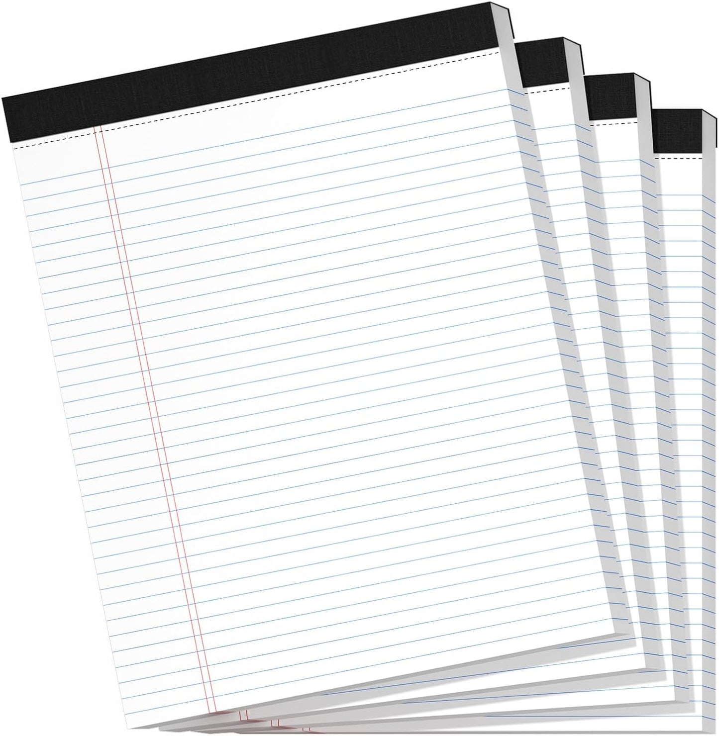 24 Pack Legal Pads 8.5" x 11", Wide Ruled Writing Notepads, 50 Sheets/Pad, Perforated Pages, 1200 Sheets Lined Paper for School Office Supplies