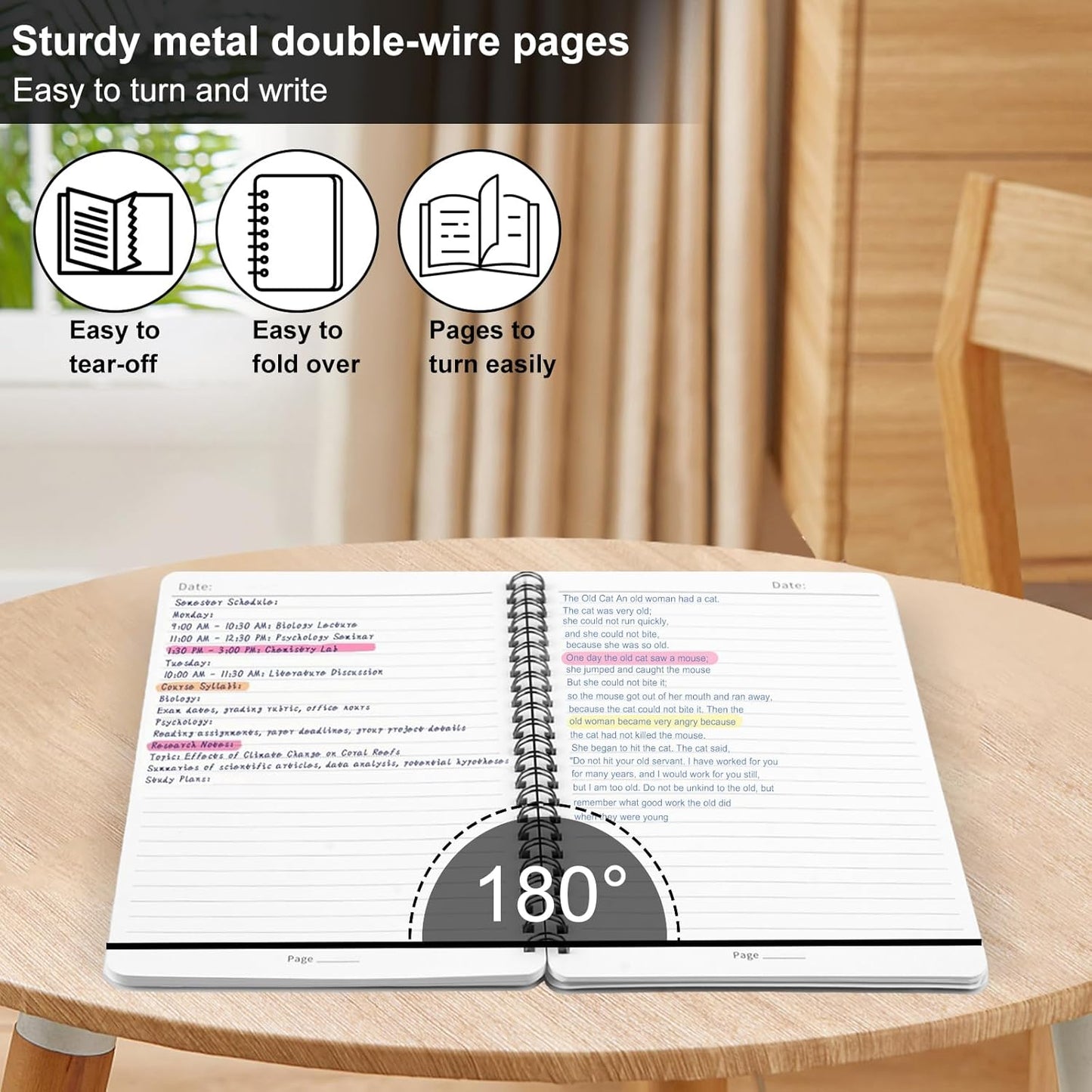 Utron 3 PCS Small Spiral Notebook 5x7, Notebooks for Note Taking, Morandi Spiral Journal Notebook, Work Notebook Small Notebooks 5x7 with Strap, Cute Notebooks for Women 70 Sheets/Note Books