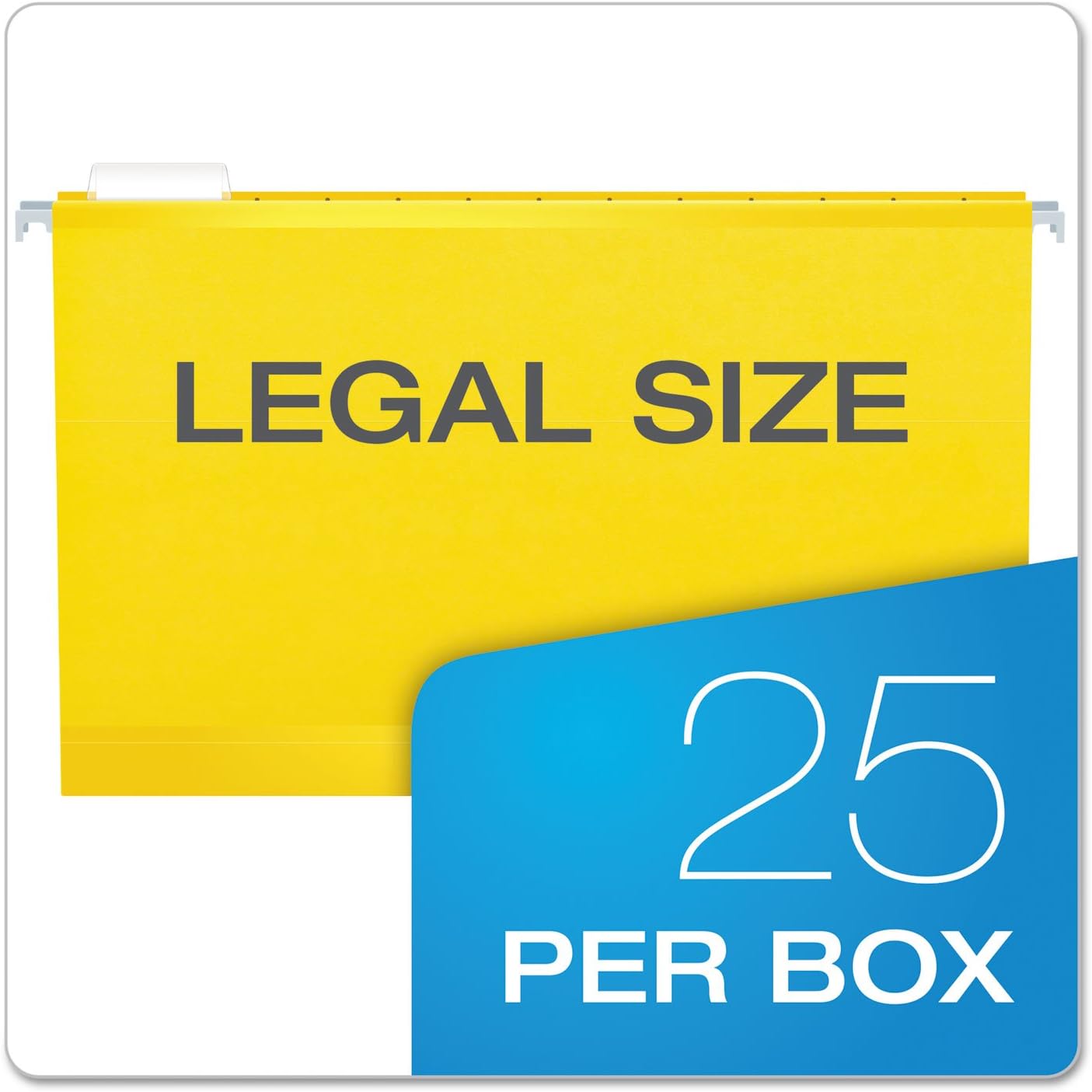 Pendaflex Extra Capacity Reinforced Hanging File Folders, 2", Legal Size, Red, 1/5 Cut, 25/BX (4153x2 RED)