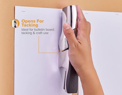 Bostitch Office Heavy Duty Stapler, 40 Sheet Capacity, No Jam, Half Strip, Fits into the Palm of Your Hand, For Classroom, Office or Desk, Black