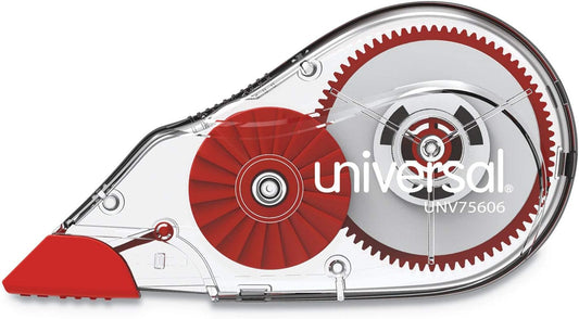 Universal 75606 Correction Tape with Two-Way Dispenser, Non-Refillable, 1/5-Inch x 315-Inch, 6/Pack