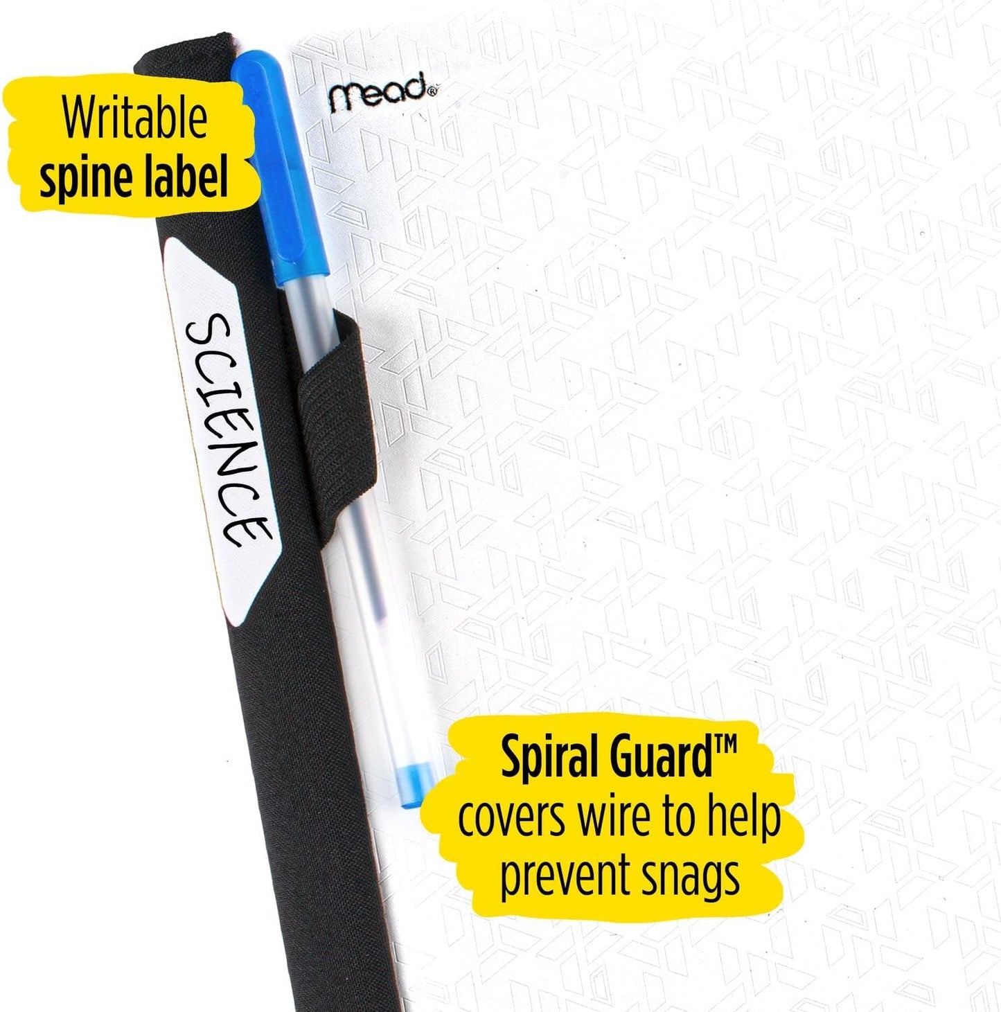 Five Star Advance Spiral Notebook + Study App, 5 Subject, College Ruled Paper, 8-1/2" x 11", 200 Sheets, Spiral Guard, Movable Tabbed Dividers, Black (73144)