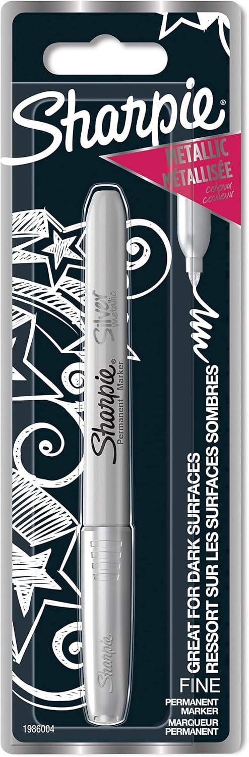 Sharpie Metallic Permanent Markers | Fine Point for Bold Details | Gold | 1 Marker Pen